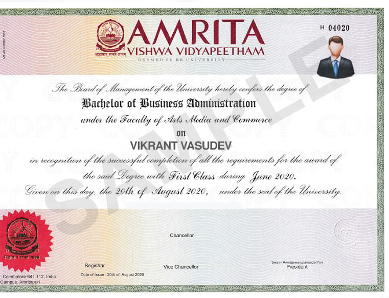 ahead bba certificate