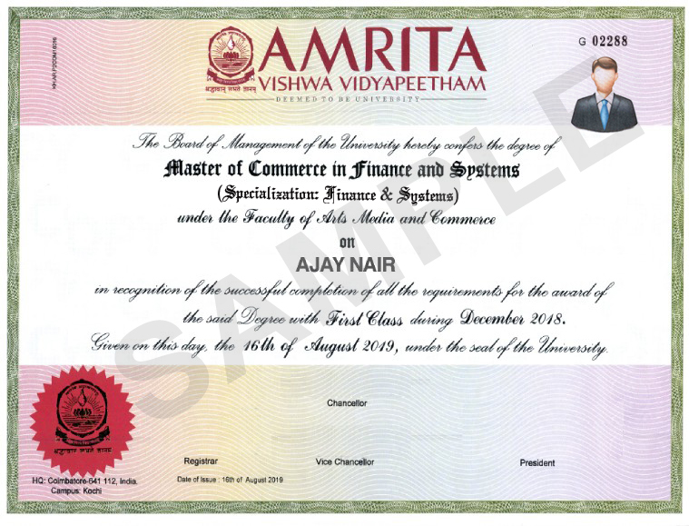 mcom finance and systems